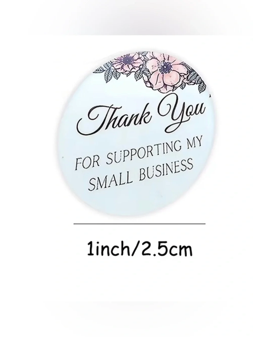 Thank You Sticker Boutique Quality  ~🆕~ 100~ in Pink, Gold, White~Self adhesive